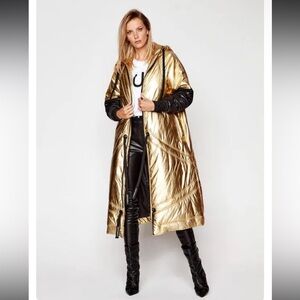 Just Cavalli Gold and Black Coat